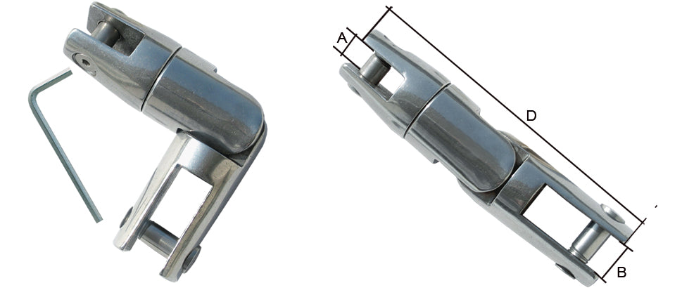Giunto Girevole Cardanico Inox