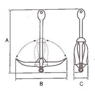 Ancora Ombrello Zincata