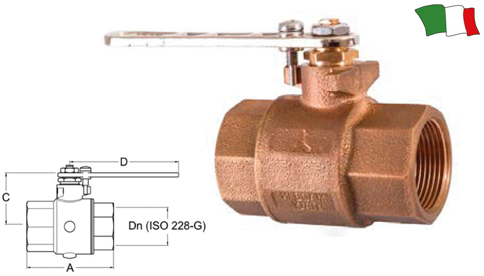 Valvola A Sfera In Bronzo