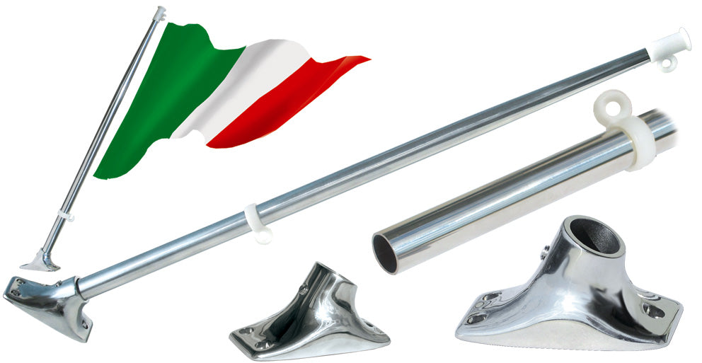 Asta Portabandiera In Acciaio Inox