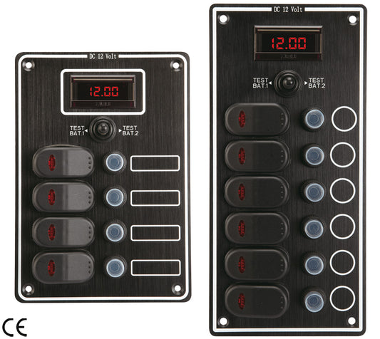 Pannello Elettrico Waterproof Con Spie A Led E Voltmetro Digitale