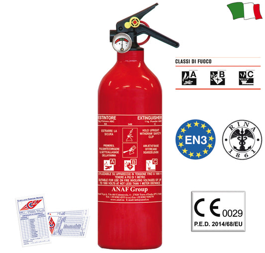 Estintore A Polvere Omologato Rina