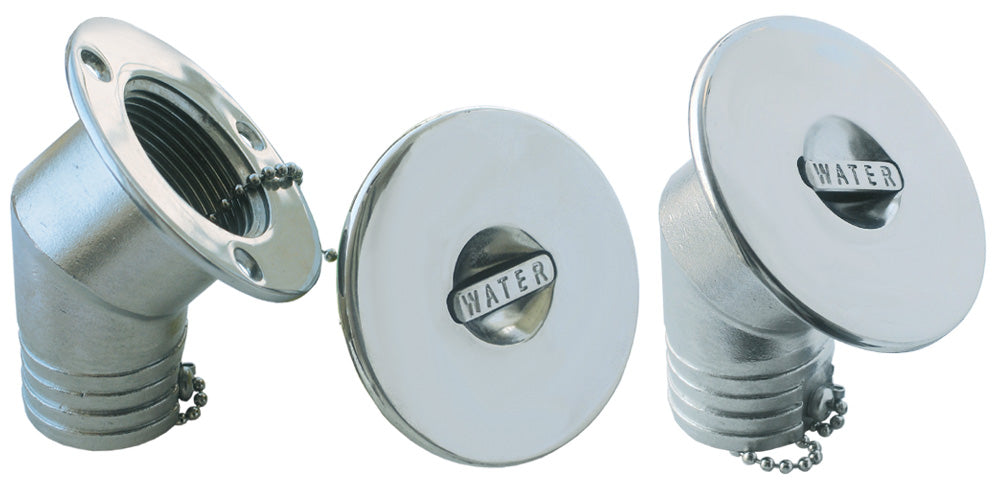 Tappo Inox Imbarco Acqua Inclinato