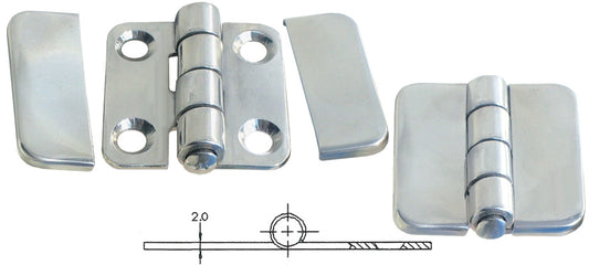 Cerniera In Acciaio Inox Con Copriviti