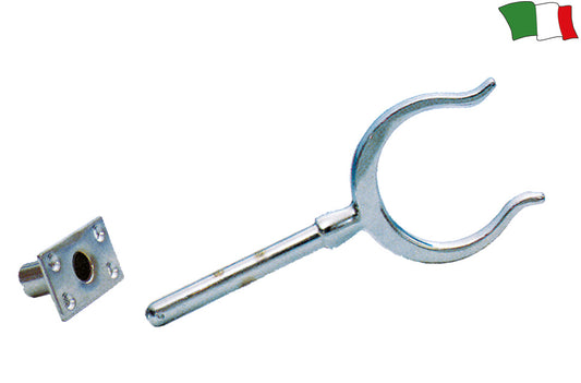 Scalmiera In Ottone Cromato Con Gambo Rinforzato