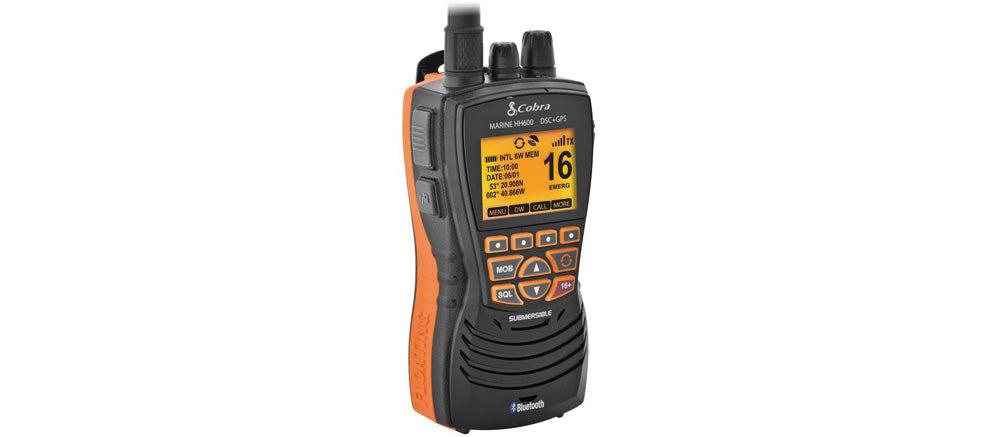 VHF Portatile Cobra Marine MR HH600 GPS BT EU con DSC e GPS Integrato