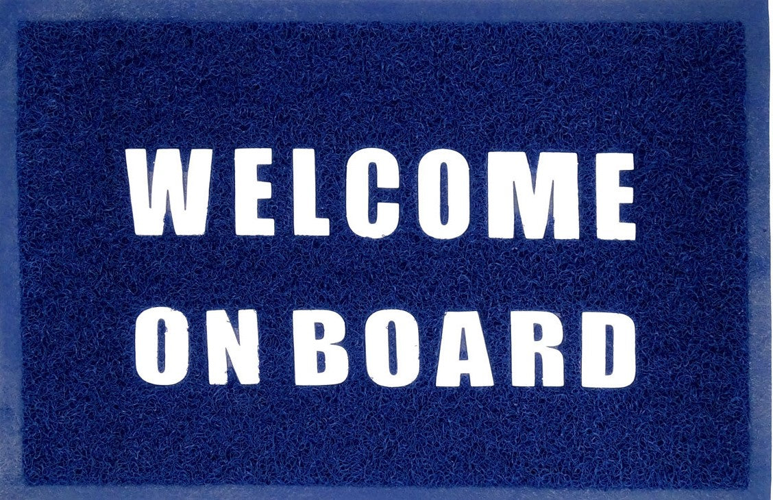 Tappeto In Pvc Welcome On Board