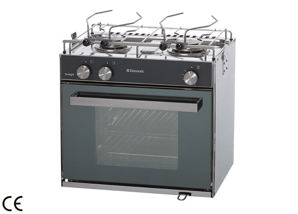 Cucina A Gas Con Piano Di Cottura Inox 2 Fuochi E Forno