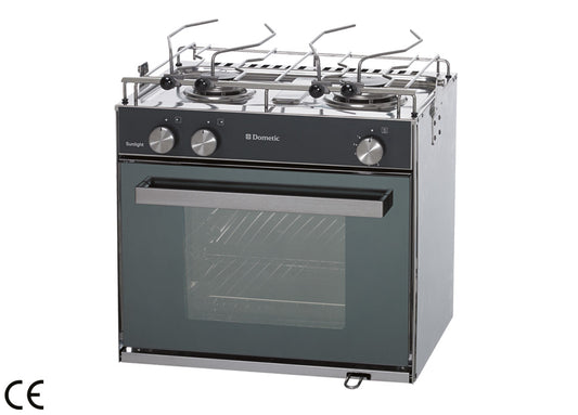 Cucina A Gas Con Piano Di Cottura Inox 2 Fuochi E Forno