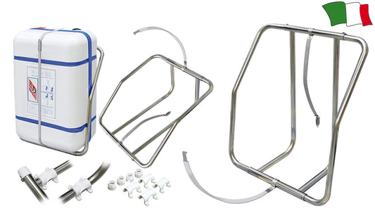Porta Zattera Universale In Acciaio Inox Per Fissaggio Verticale