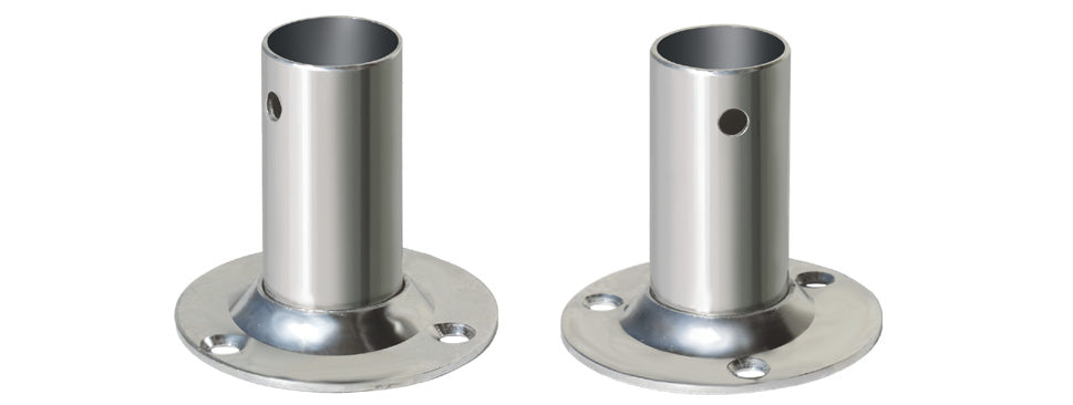 Base Tonda A 90° In Acciaio Inox Aisi 316