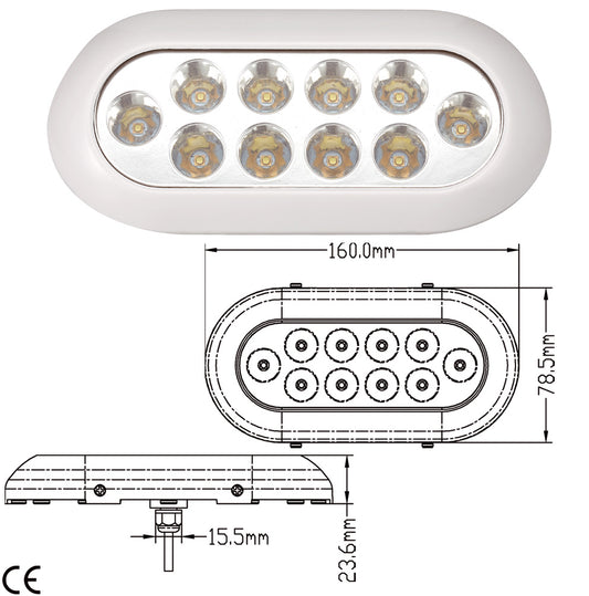 Faretto Subacqueo Ip68 A 10 Led