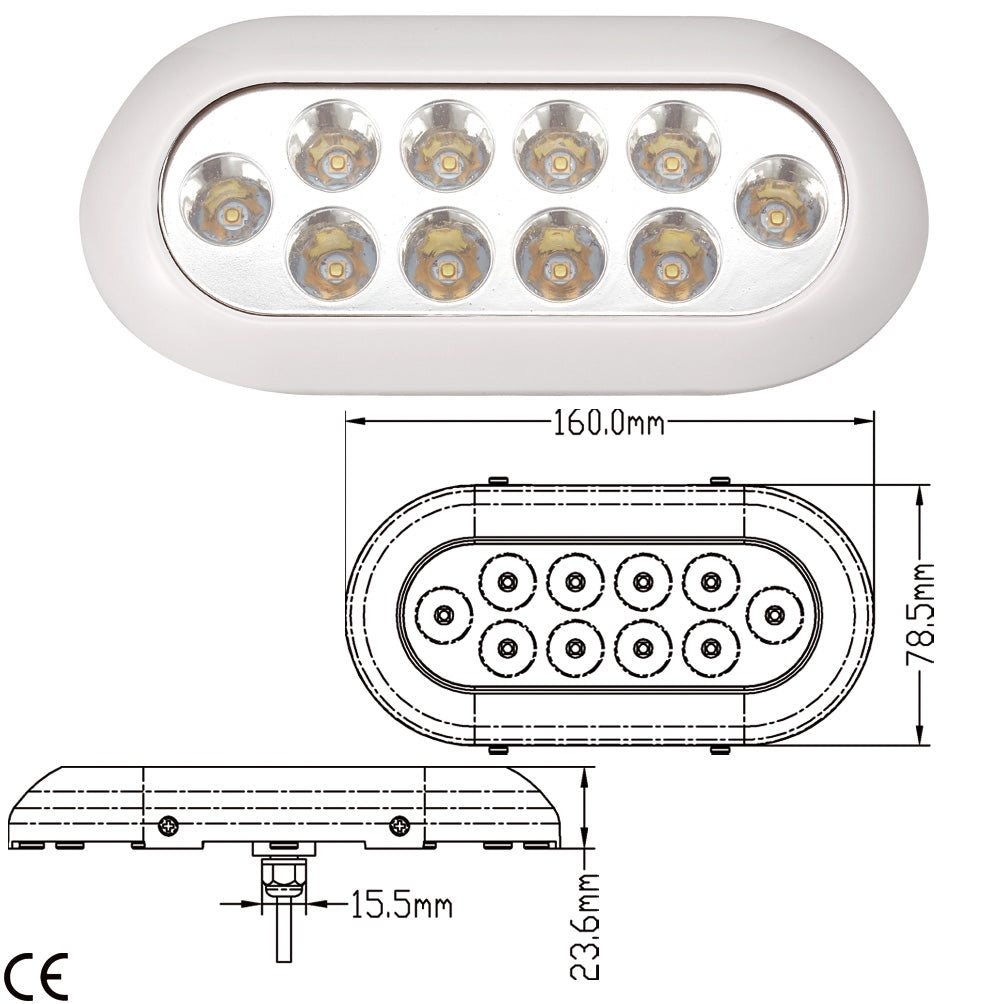 Faretto Subacqueo Ip68 A 10 Led
