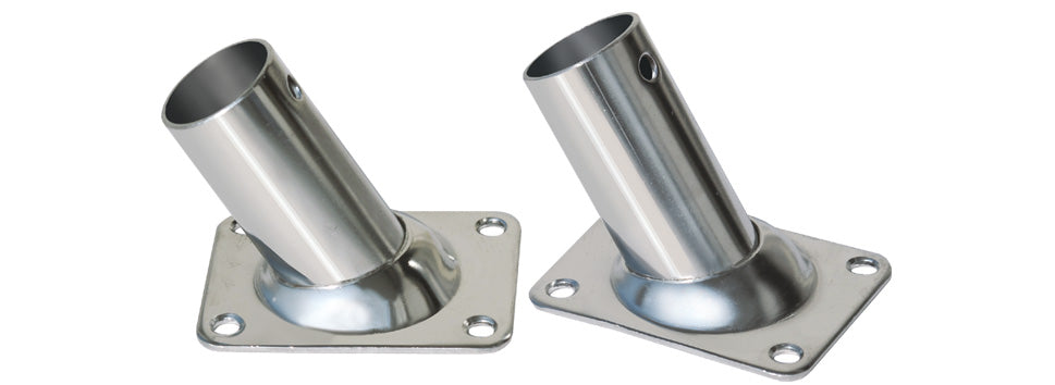 Base Rettangolare A 60° In Acciaio Inox Aisi 316