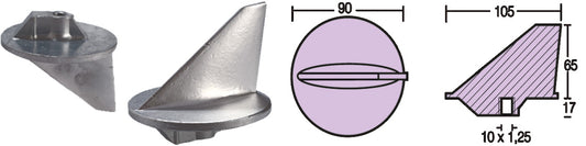 Anodo A Pinna Yamaha - Mariner