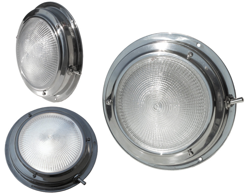 Plafoniera In Acciaio Inox