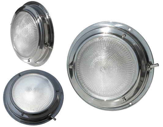 Plafoniera In Acciaio Inox