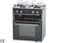 Cucina A Gas Con Piano Di Cottura Inox 2 Fuochi E Forno Con Grill