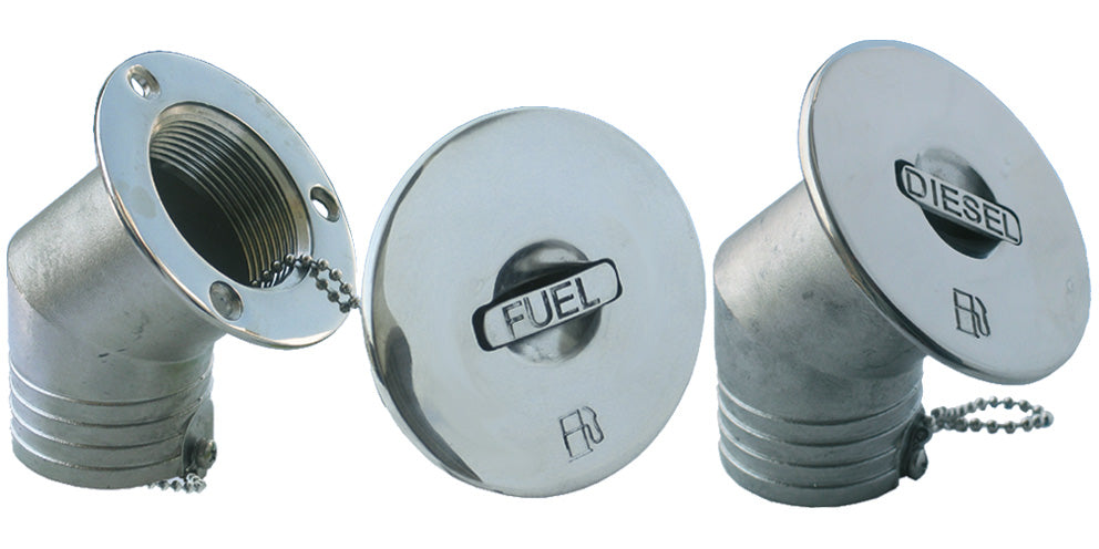 Tappo Imbarco Carburante Inclinato Inox