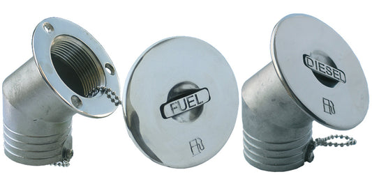 Tappo Imbarco Carburante Inclinato Inox
